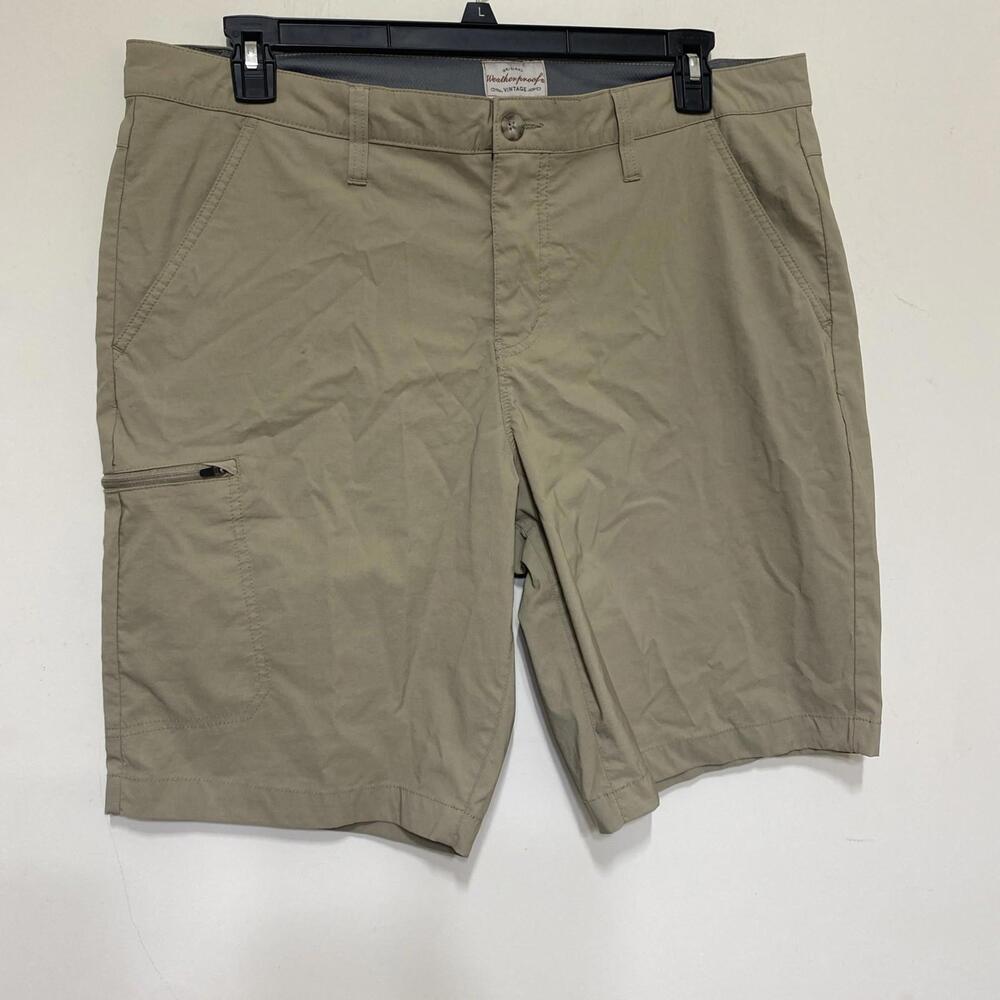 Weatherproof vintage Shorts Mens 38 Lightweight  Beige Quick Dry  Regular Fit - Picture 2 of 15